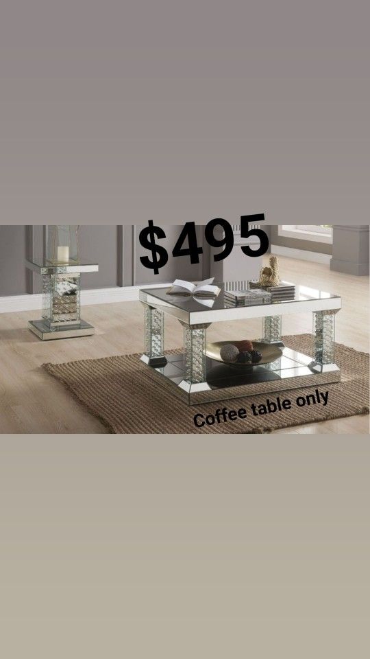 Glam Glass Coffee Table