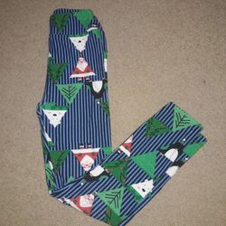 Lularoe Christmas Santa 2 Piece Leggings Set