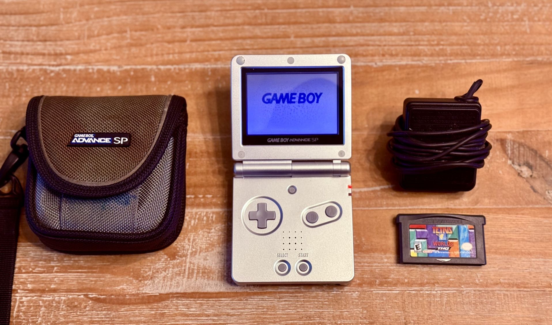 Gameboy Advance SP w/charger, case, and Tetris