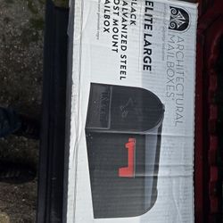 Large Mailbox New Gloss Black