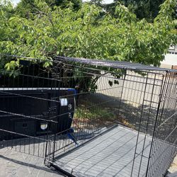 XXL Large Dog Kennel Crate Collapsible Like New 48”L by 30”W by 32” H