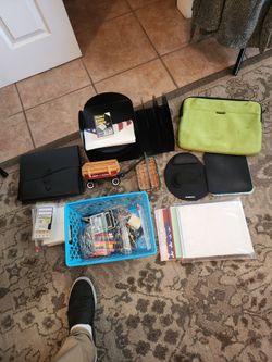 Very large assortment of office desk supplies