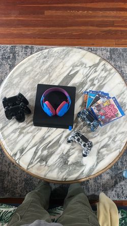 PS4 Slim Bundle with Controllers, Headset & Games
