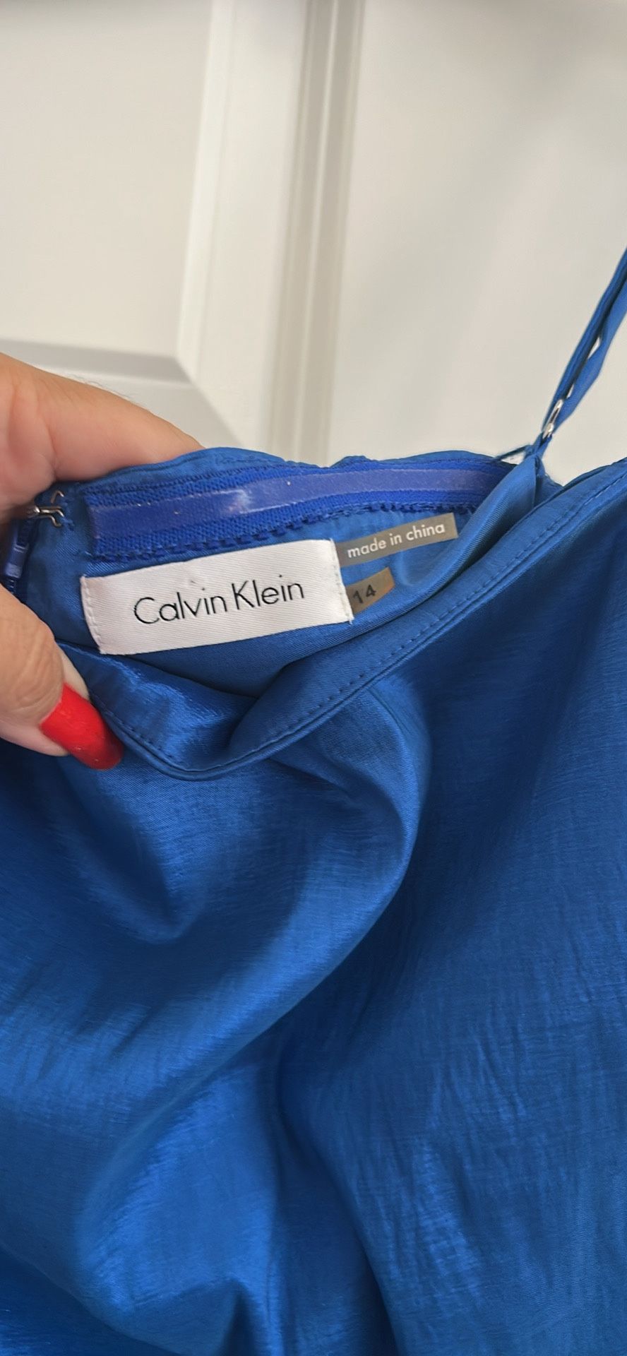 **LIKE NEW HOLIDAY BLUE DRESS  $15