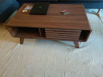 Mid-Century Modern Wood Coffee Table