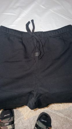 Black essential shorts, large and extra large