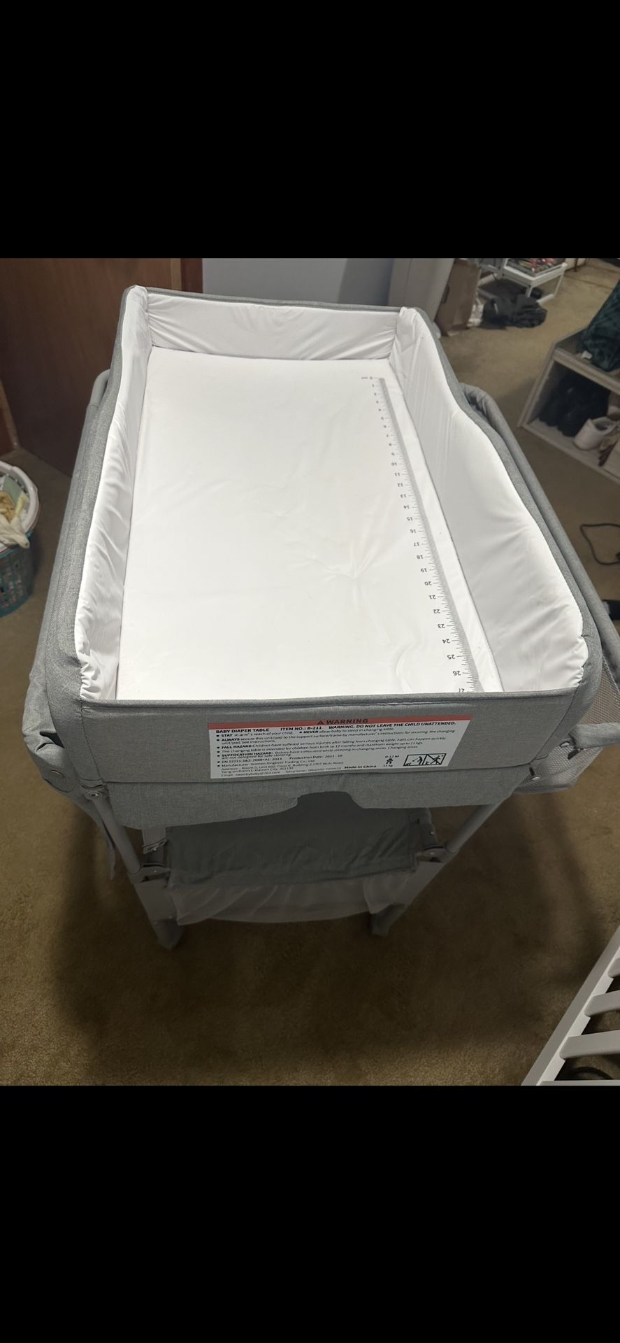Portable Baby changing Table W/ Storage