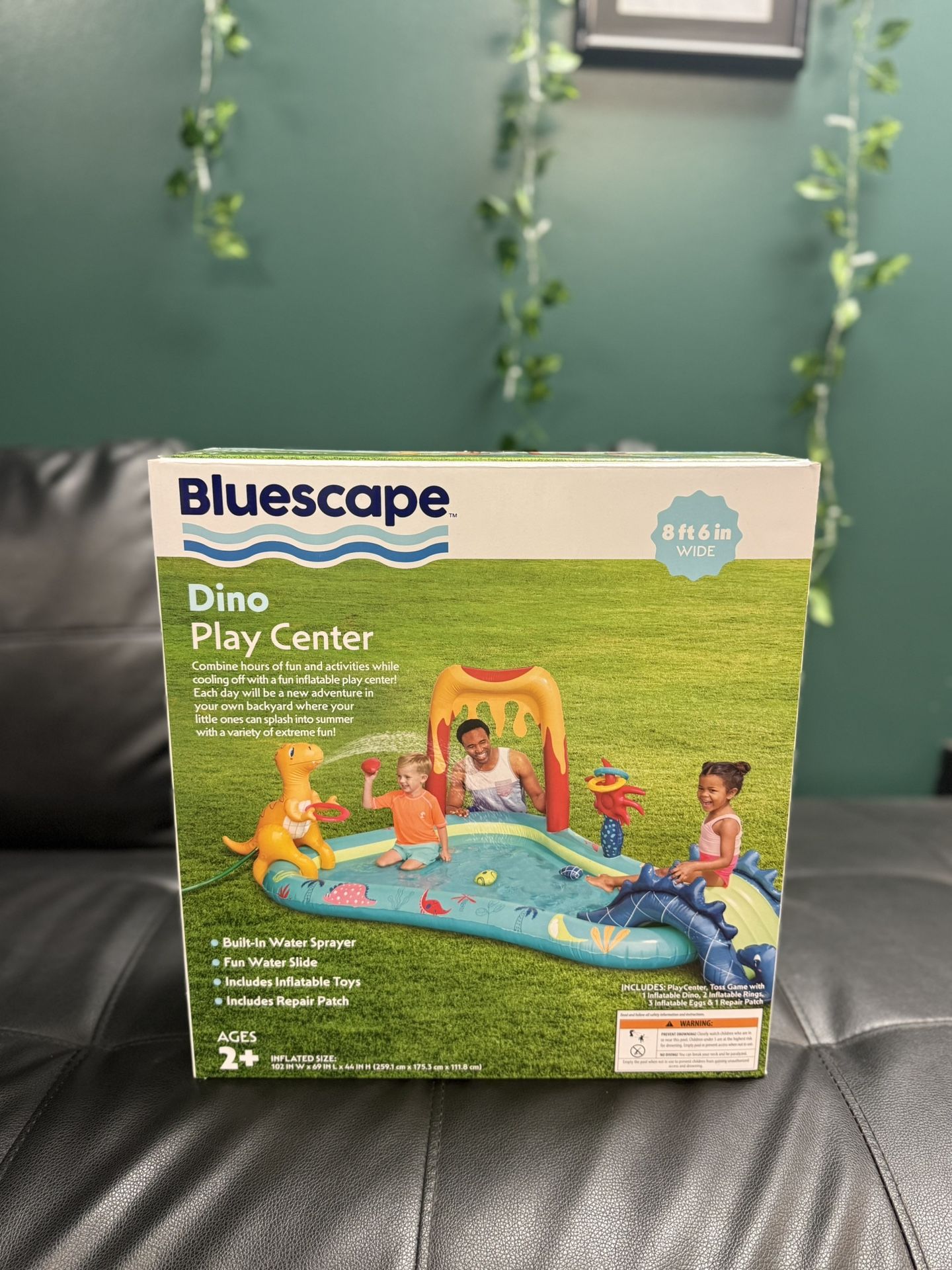 Very Funny Dino Play Center With Built-in Water Sprayer And Water Slide