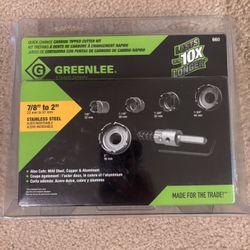 Greenlee 7/8” to 2” Carbide Tipped Cutter Kit
