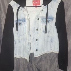 Removable Hoodie GUESS Jean jacket 