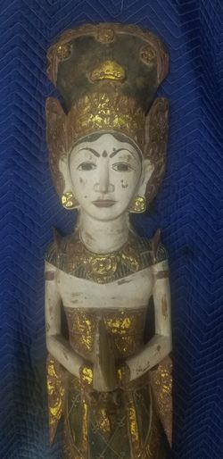 Antique Carved Figure Of Balinese Blorong Goddess