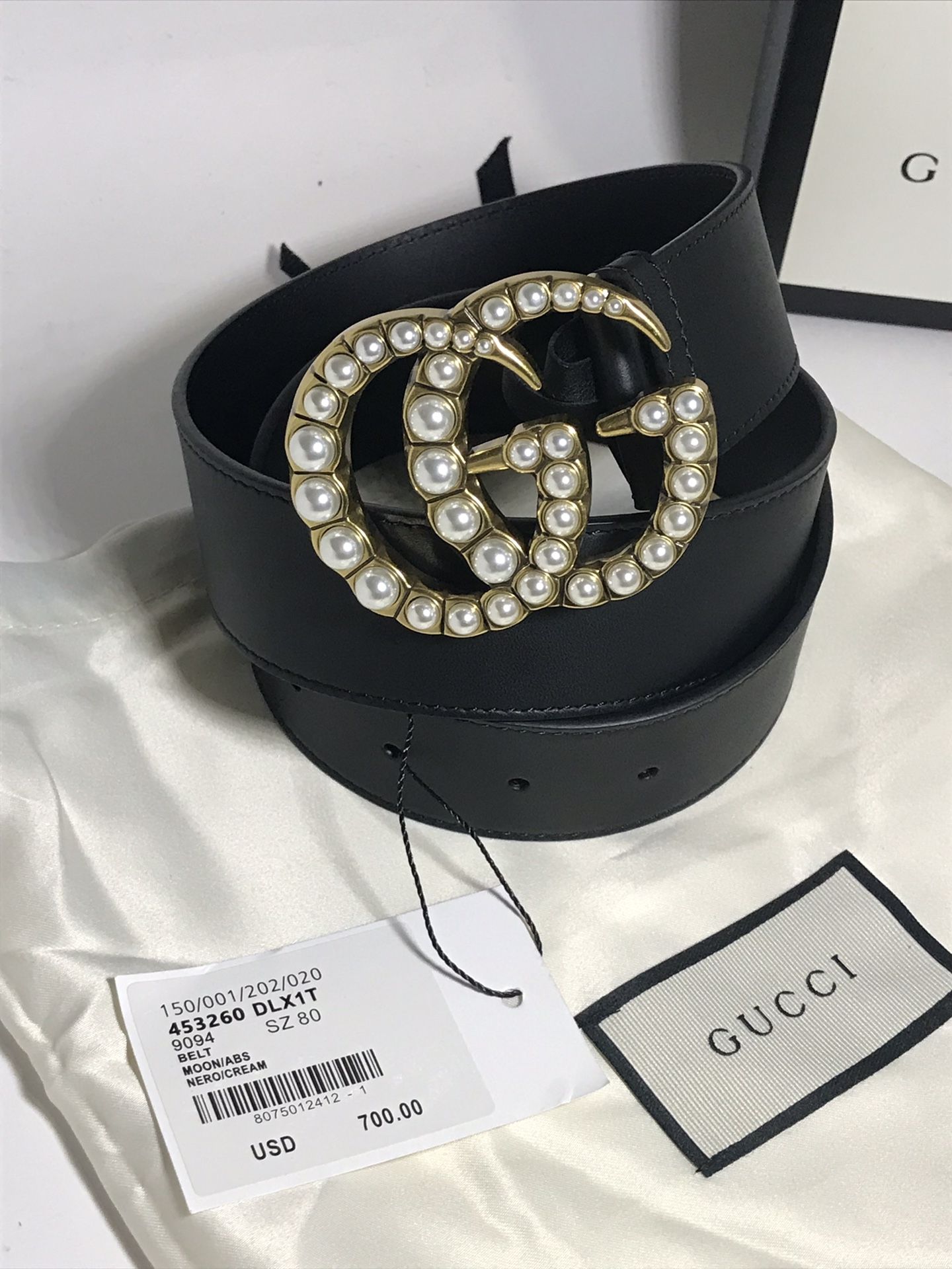 Gucci Pearl GG Belt **XMAS SALE!!