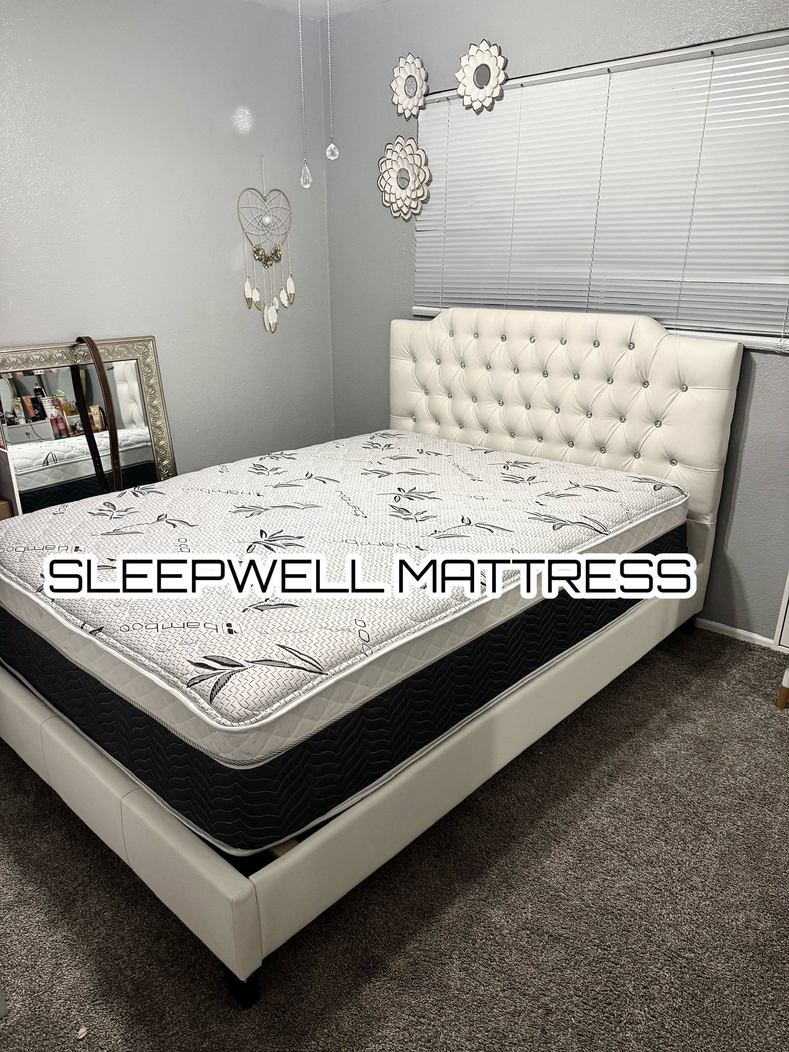 New Queen Bed Frame With Mattress