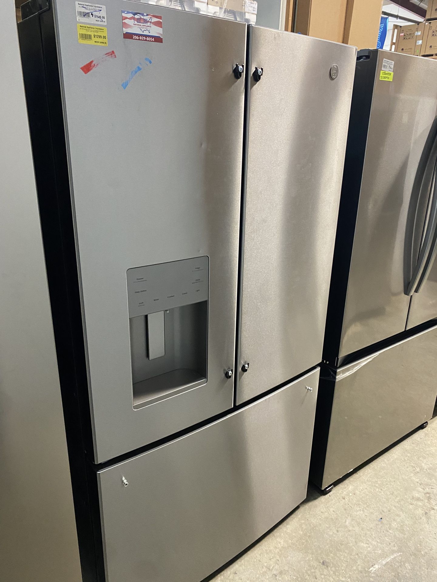 GE  GFE26JYMFS 36 Inch French Door Refrigerator with 25.6 Cu. Ft. Capacity