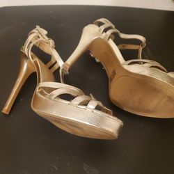Gold Brash Heels 