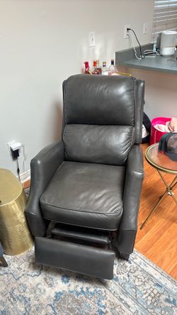 Leather recliner