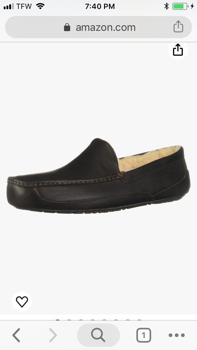 UGGs Mens Leather Slippers New