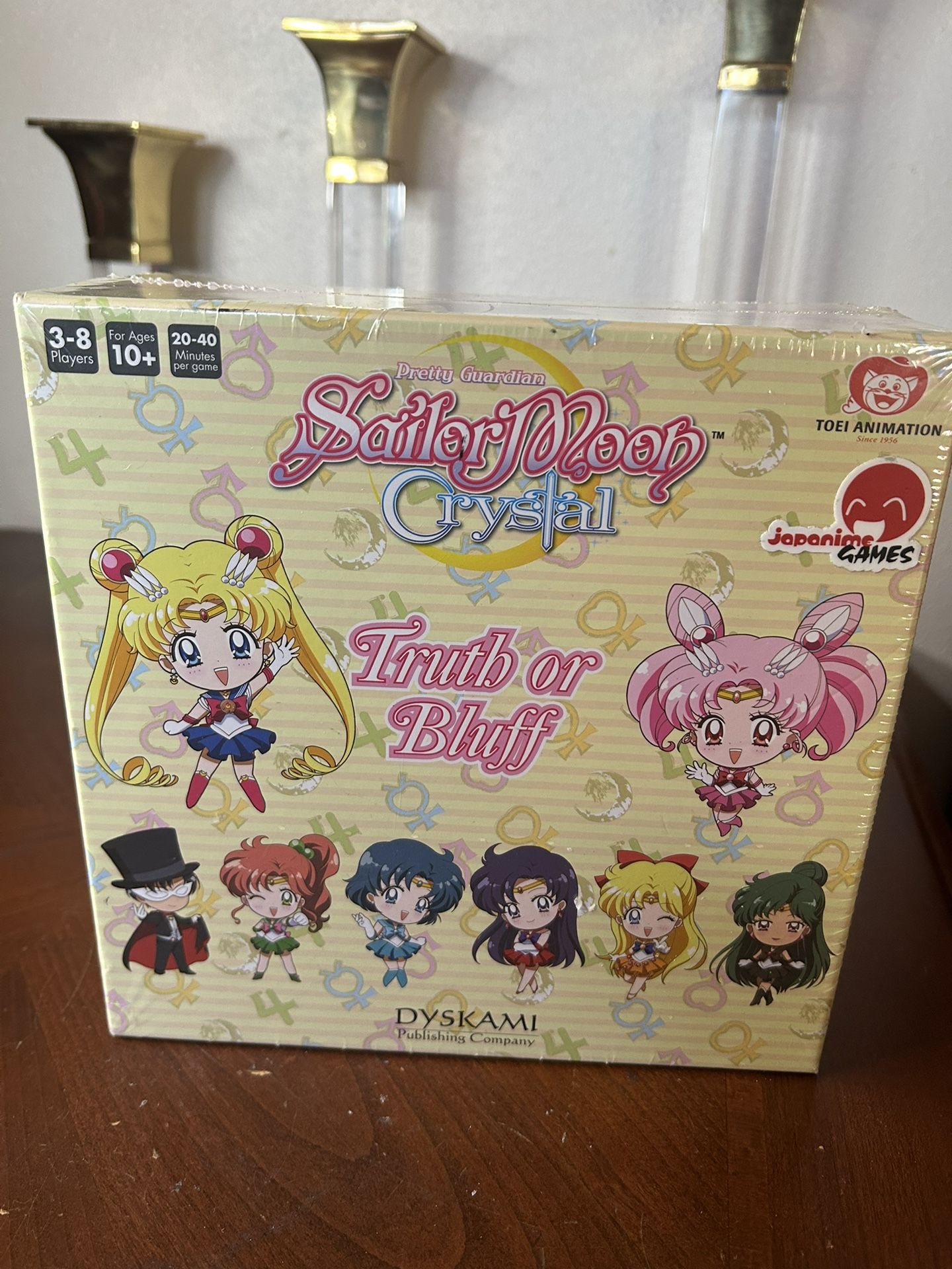 Sailor Moon Crystal Truth or Bluff Board Game Dyskami 2018 Anime NIB Sealed