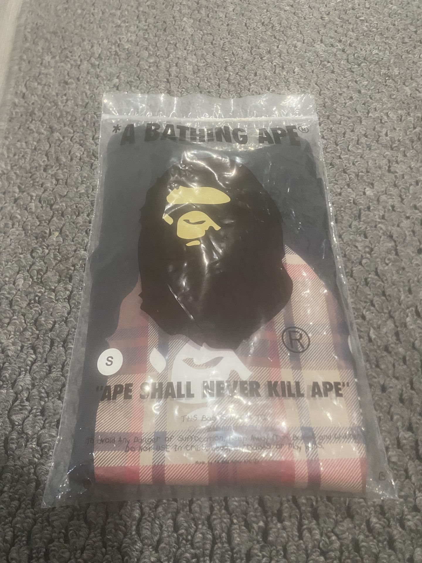 Bape Black Burberry Shirt