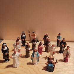 Vintage homies santos 17 PCS homies General Antigues toy collectibles 1.5/8  de altos 