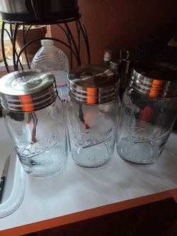1 gallon Mason jars press fit
