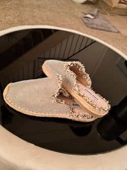 Steve Madden Rhinestone Espadrille Mules