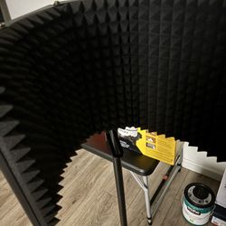 Mic Stand And Reflection Shield 