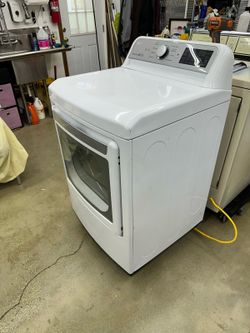 LG Gas Dryer w/ EasyLoad Door – White, Rollers Serviced, Delivery
