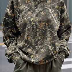 Camo Print Sweatshirt – Size L