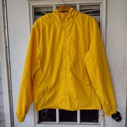 Forever 21 Men's yellow windbreaker jacket size Small