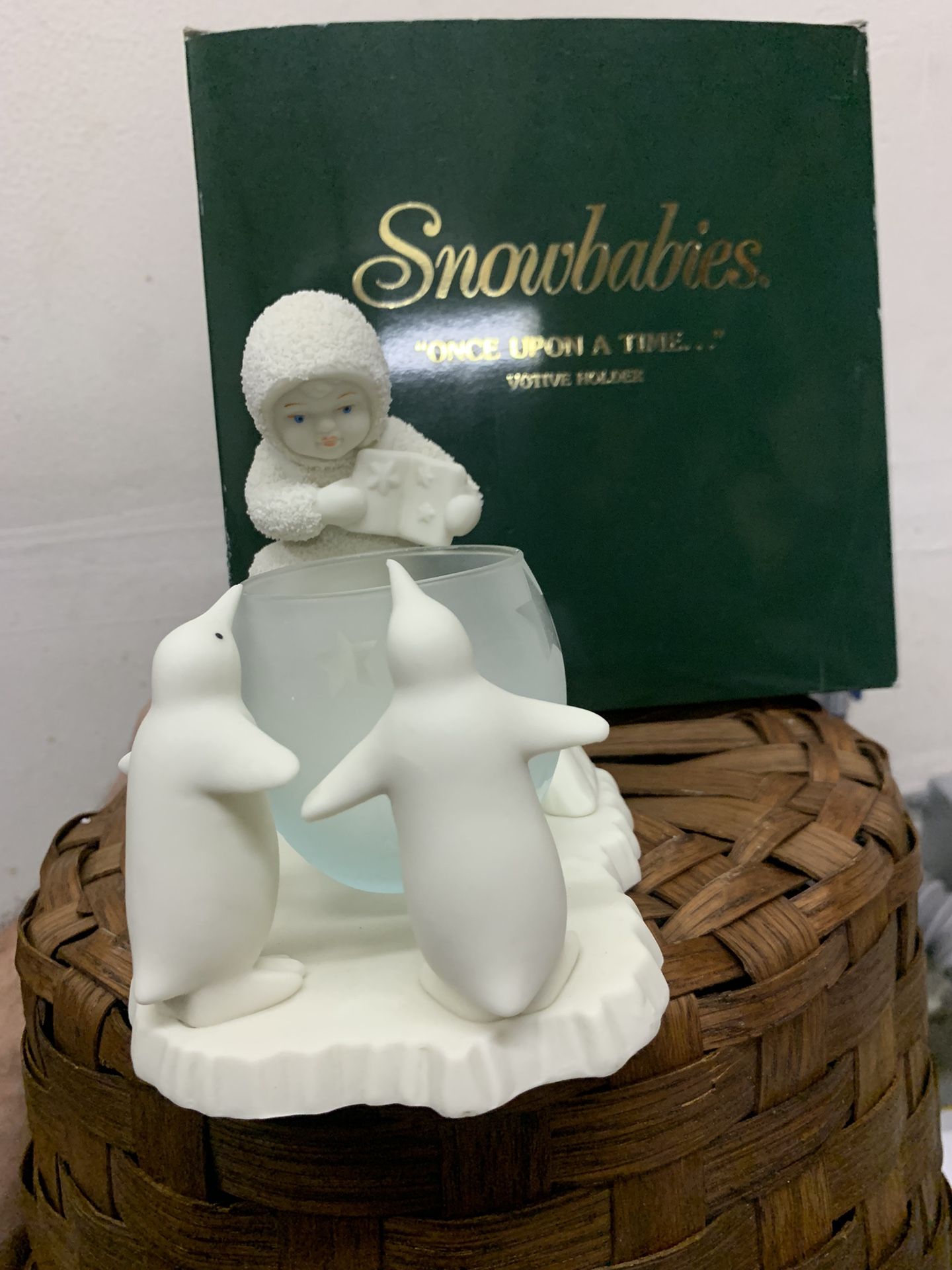 Snowbabies “Once Upon A Time” Votive Holder Nineteen Ninety Six To Two Thousand