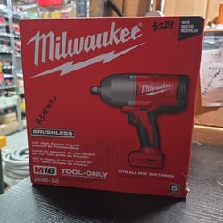 Milwaukee
M18 18-Volt Lithium-Ion Brushless 1/2 in. High Torque Impact Wrench with Friction Ring (Tool-Only)