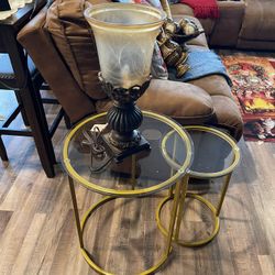 Gold Round End Tables