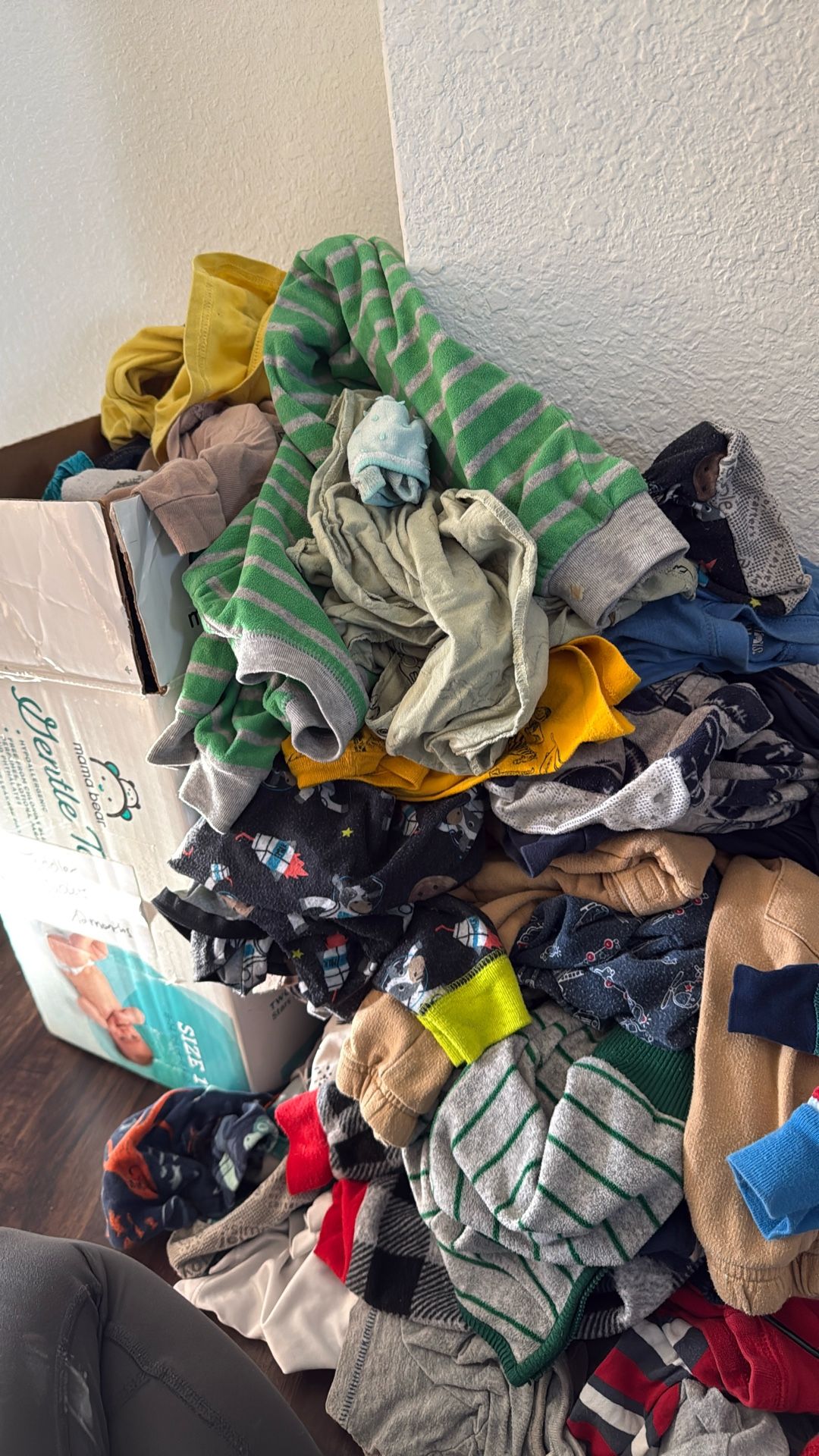 Box Of 12-24 Boys Month Old Clothing 