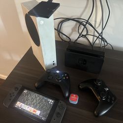 Nintendo switch and Xbox series s gaming bundle