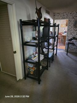 Small black table and black stand