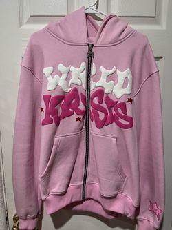 World Krisis pink zip-up. Size Large