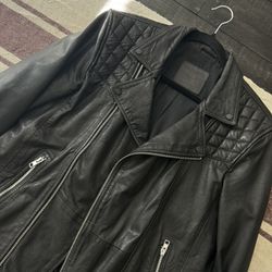 All Saints Leather Jacket Size M