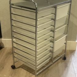 15- drawer rolling storage cart