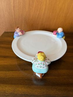 Vintage Lotus Cake Stand