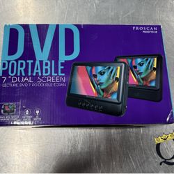 Proscan 7" Dual Screen Portable CD DVD Player 