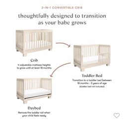 BabyLetto Convertible Crib & Newton Mattress