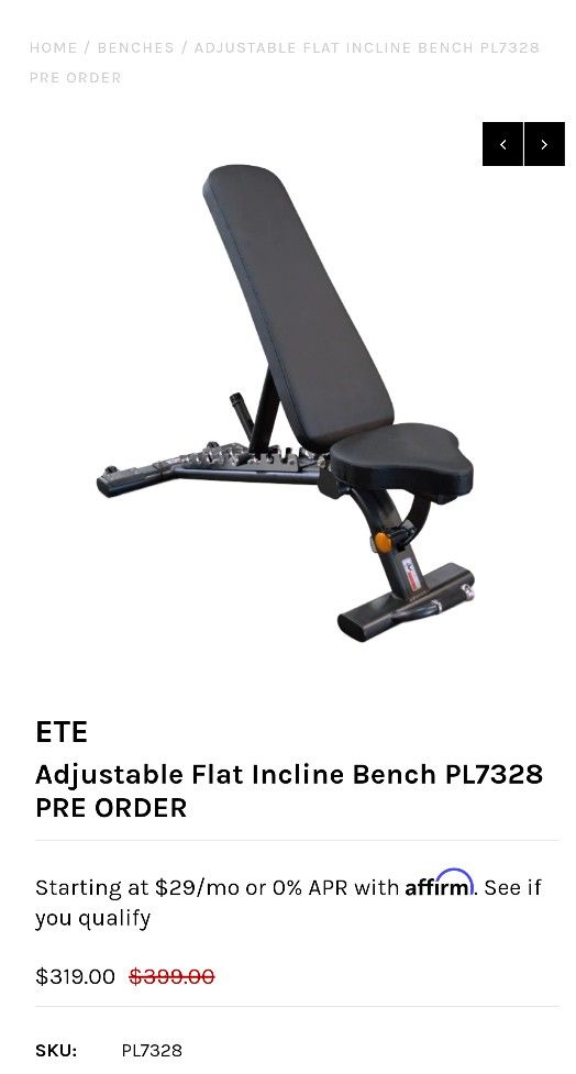 ETE Weight Bench