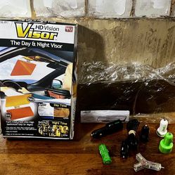 NIB: HD Visor 2 In 1 Car Sun Visor Extension Vehicle Sun Visor And Anti Glare Mirror for Day And Night Universal Windshield Driving Visor & Goxt 12V⬇️