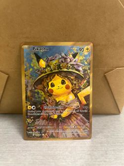 Non TCG Pokemon Pikachu Fan Art Card