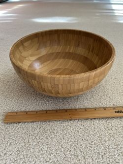 Large Bamboo Bowl. Sammamish, Beaver Lake 
