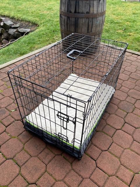 30 Inch Folding Dog Crate w/ Bed