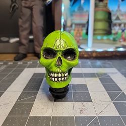 Green Skull Gear Shift Head  Knob Car Transmission Shifting Stick READ DESCRIPT
