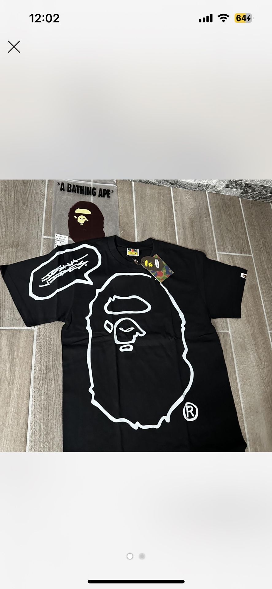 Bathing Ape Bape Tee Size Medium $50