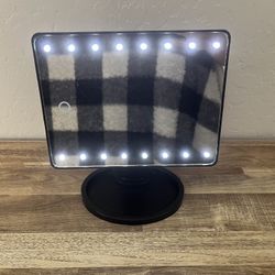 Black Lighted Makeup Mirror